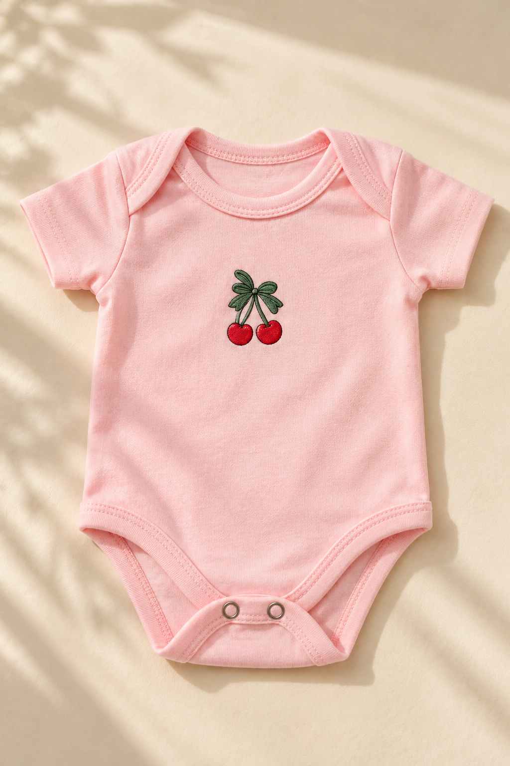 Kız Bebek 4'li Zıbın Seti – %100 Pamuklu Desenli Çıtçıtlı Bebek Body